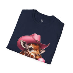 Whimsical Giraffe T-Shirt, Fun Casual Tee, Gifts for Animal Lovers, Birthday Apparel, Cute Graphic Shirt