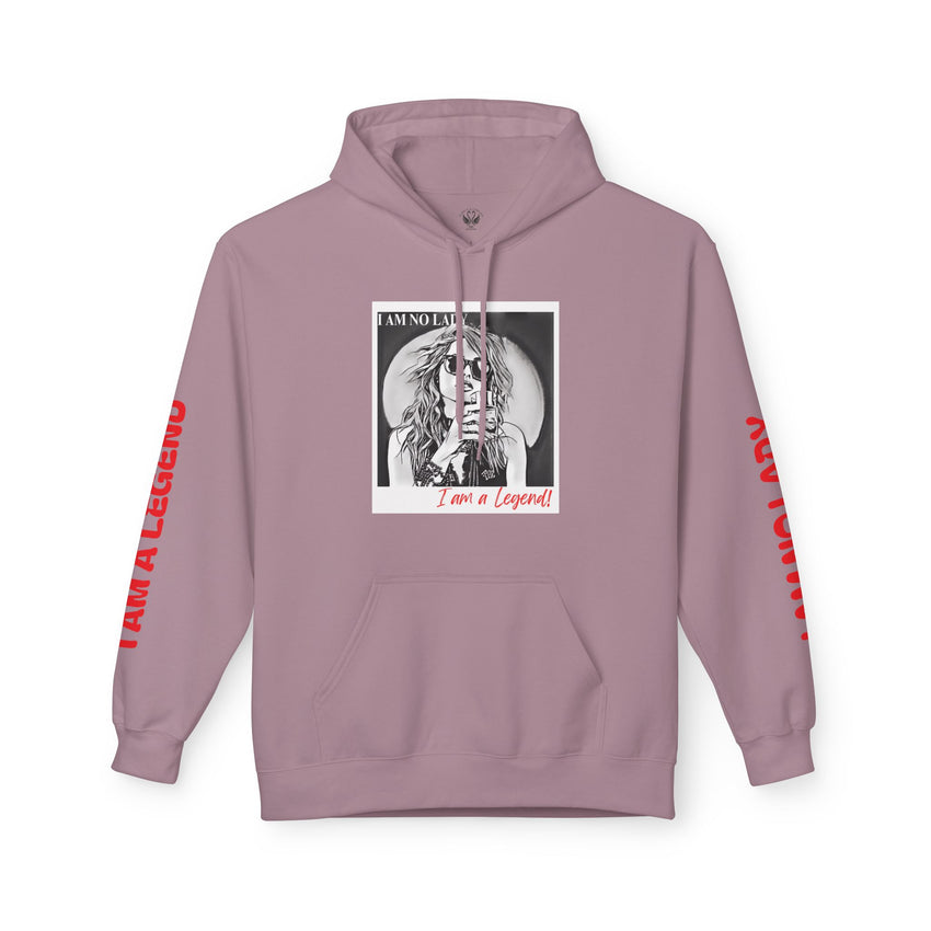 Legendary Spirit Hoodie - Unisex Fleece Sweatshirt, Motivational Gift, Trendy Streetwear, Perfect for Casual Days, Unique Statement Piece