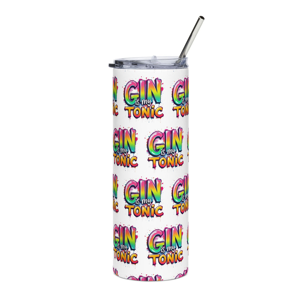 Colorful Gin Tonic Stainless Steel Tumbler - 20oz Travel Cup