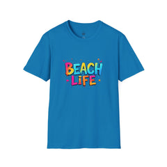 Beach Life Unisex Softstyle T-Shirt, Summer Vibes, Casual Wear, Beach Vacation, Gift for Beach Lovers