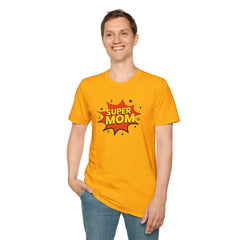 Super Mom Unisex Softstyle T-Shirt | Gift for Mother's Day, Funny Mom Tee, Birthday Present for Mom, Family Apparel, Casual Wear