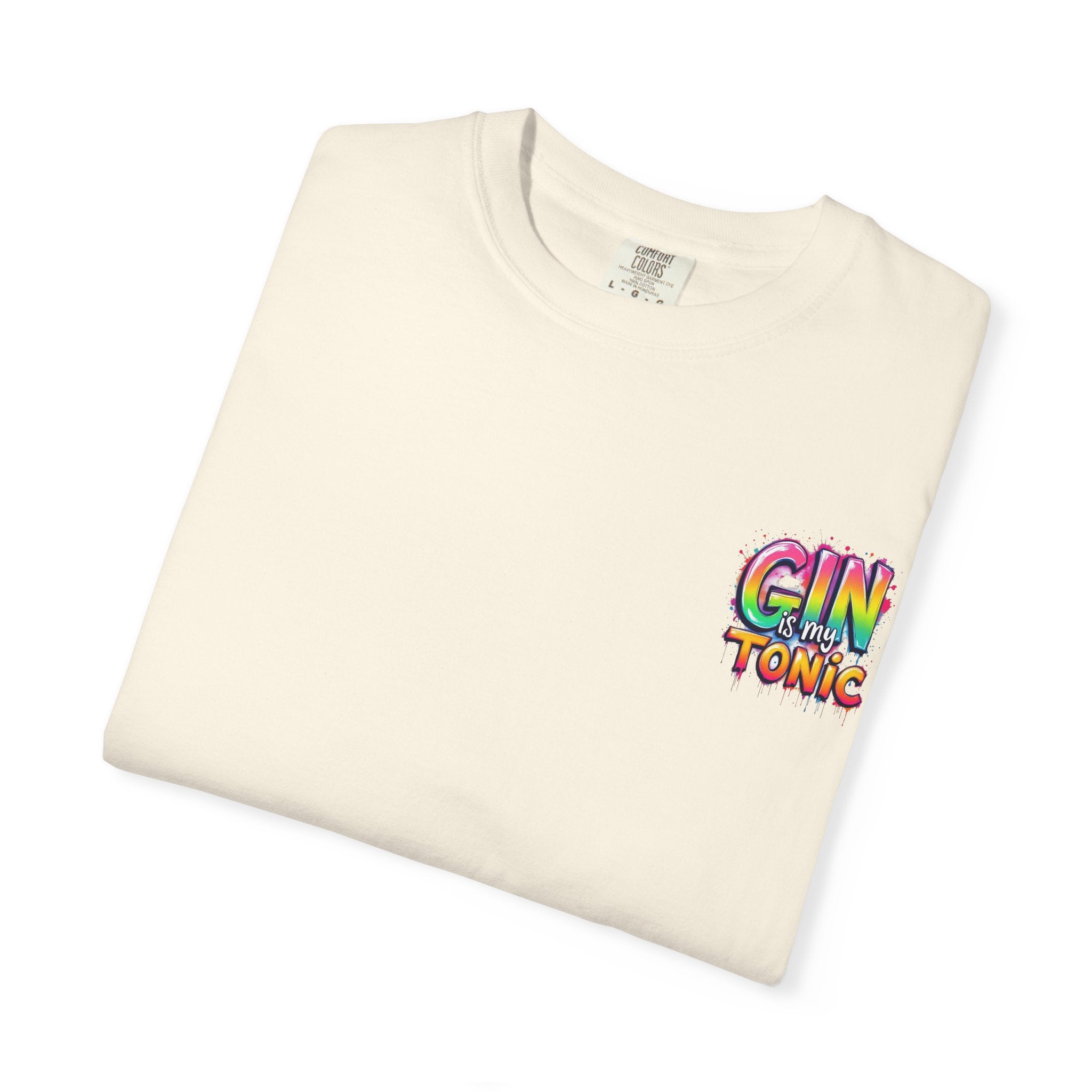 Gin is my Tonic Graphic T-Shirt, Unisex Vintage Tee, Perfect for Festivals, Beach Days, and Casual Wear, Gift for Sun Lovers