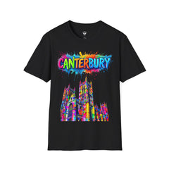 Canterbury Colorful T-Shirt | Vibrant Graphic Tee, Unisex Fashion, Travel Souvenir, Art Lovers Gift, Summer Wardrobe Essential