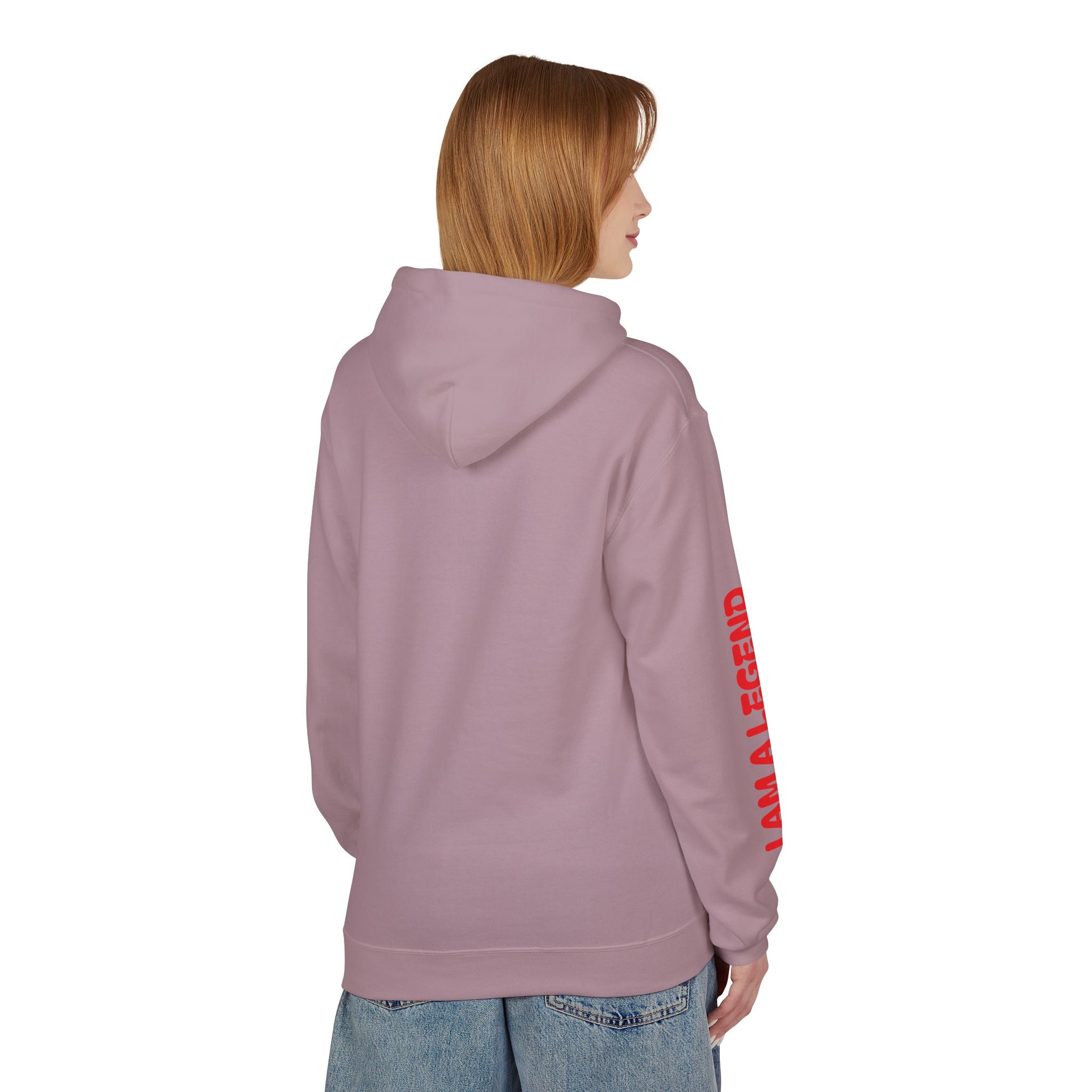 Legendary Spirit Hoodie - Unisex Fleece Sweatshirt, Motivational Gift, Trendy Streetwear, Perfect for Casual Days, Unique Statement Piece