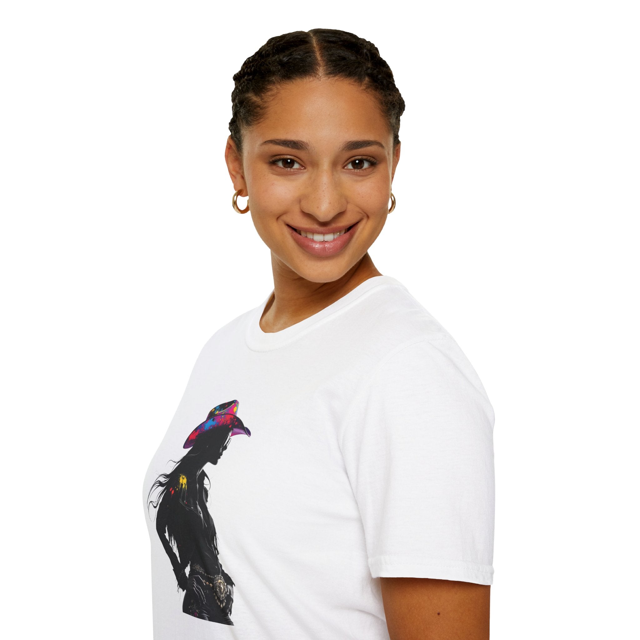 Cowgirl Vibes Unisex Softstyle T-Shirt - Trendy Western Graphic Tee