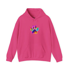 Colourful Paw Print Hoodie for Animal Lovers
