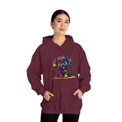 Colorful Puppy Sweatshirt - Cozy Pet Lover Hoodie, Gift for Dog Owners, Birthday Present, Dog-Themed Apparel, Animal Lover Fashion
