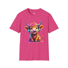 Cute Cow Graphic T-Shirt, Fun Animal Tee, Unisex Casual Wear, Gift for Cow Lovers, Trendy Summer Shirt