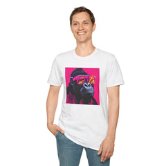 Retro Gorilla Graphic T-Shirt, Fun Animal Tee, Unisex Casual Wear, Birthday Gift, Summer Styles, Festival Fashion