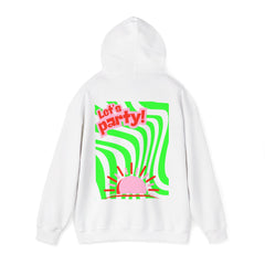 Colorful Party-Themed Hooded Sweatshirt – Perfect for Celebrations, Casual Wear, Gifts, Festivals, Unisex Style