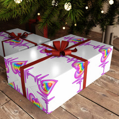 Colorful Heartbeat Gift Wrapping Paper Sheets - Perfect for Celebrations & Special Occasions
