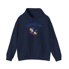 Surf's Up Unisex Heavy Blend Hooded Sweatshirt - Vibrant Beachwear for Surfers