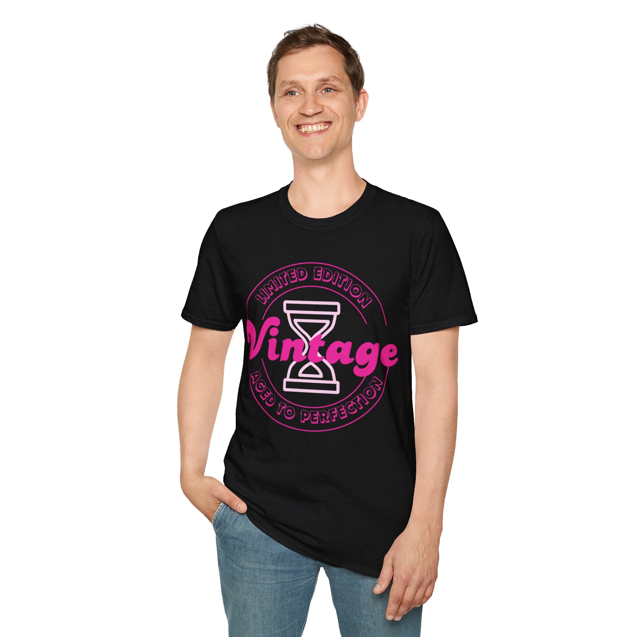 Vintage Inspired Unisex Softstyle T-Shirt - Perfect for Retro Lovers, Casual Outings, Birthdays, Anniversaries, Gift Ideas
