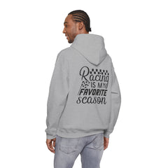 Racing-Themed Hooded Sweatshirt, Ideal for Race Fans, Comfortable, Casual Wear, Great Gift for Motorsports Enthusiasts, Unisex Design