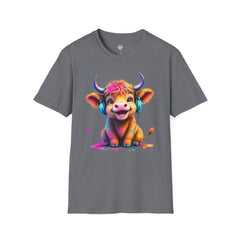 Cute Cow Graphic T-Shirt, Fun Animal Tee, Unisex Casual Wear, Gift for Cow Lovers, Trendy Summer Shirt