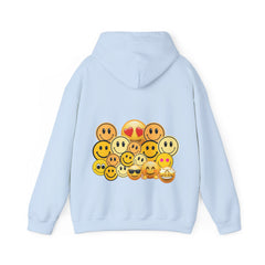 Smiley Faces Hooded Sweatshirt, Cozy Unisex Sweatshirt with Emoji Design, Casual Style, Gift for Friends, Fun Fashion, Perfect for [...]