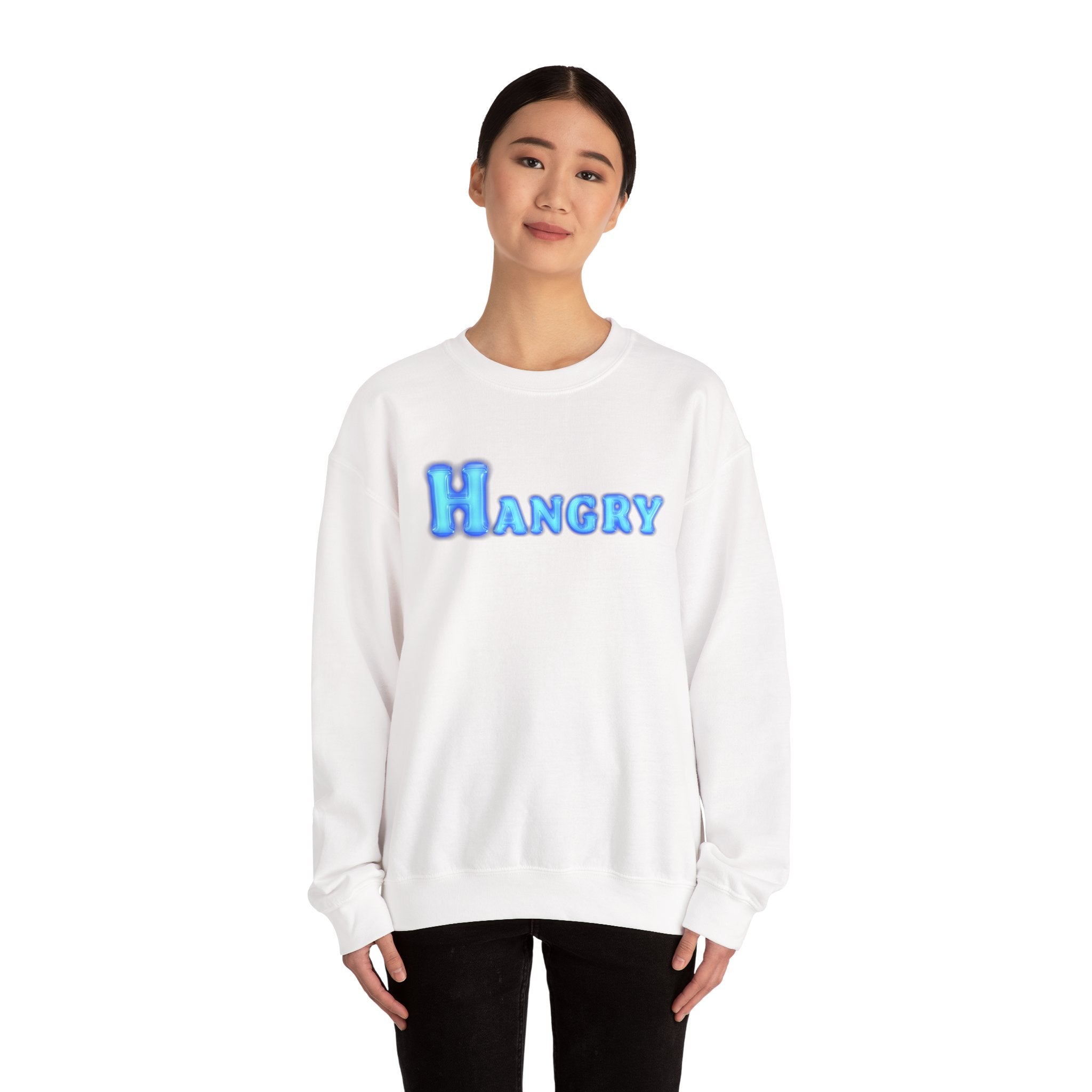 Cozy Hangry Crewneck Sweatshirt, Perfect for Food Lovers, Casual Wear, Gift for Friends, Cozy Style, Everyday Comfort