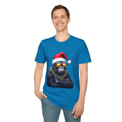 Cool Gorilla Santa T-Shirt | Funny Holiday Tee | Unisex Gift for Christmas, Party Wear, Family Gathering, Casual Style