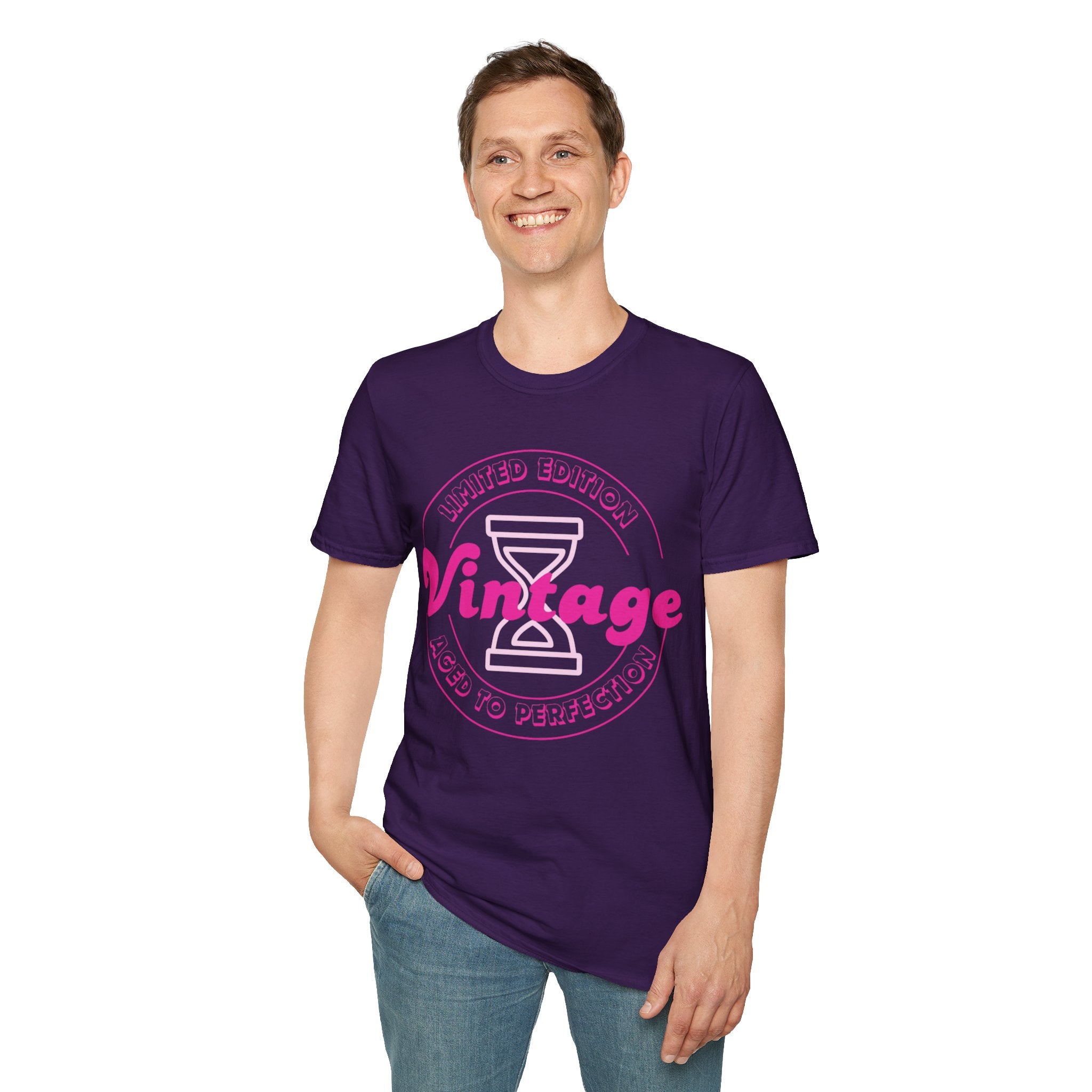 Vintage Inspired Unisex Softstyle T-Shirt - Perfect for Retro Lovers, Casual Outings, Birthdays, Anniversaries, Gift Ideas