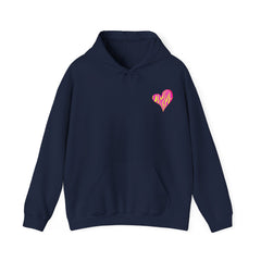 Vibrant Heart Print Hoodie - Funky Sweatshirt for Cozy Days, Perfect for Gifts, Casual Wear, Festivals, and Everyday Comfort