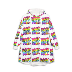 Rock & Roll Unisex Hooded Blanket - Cozy Music-Inspired Loungewear