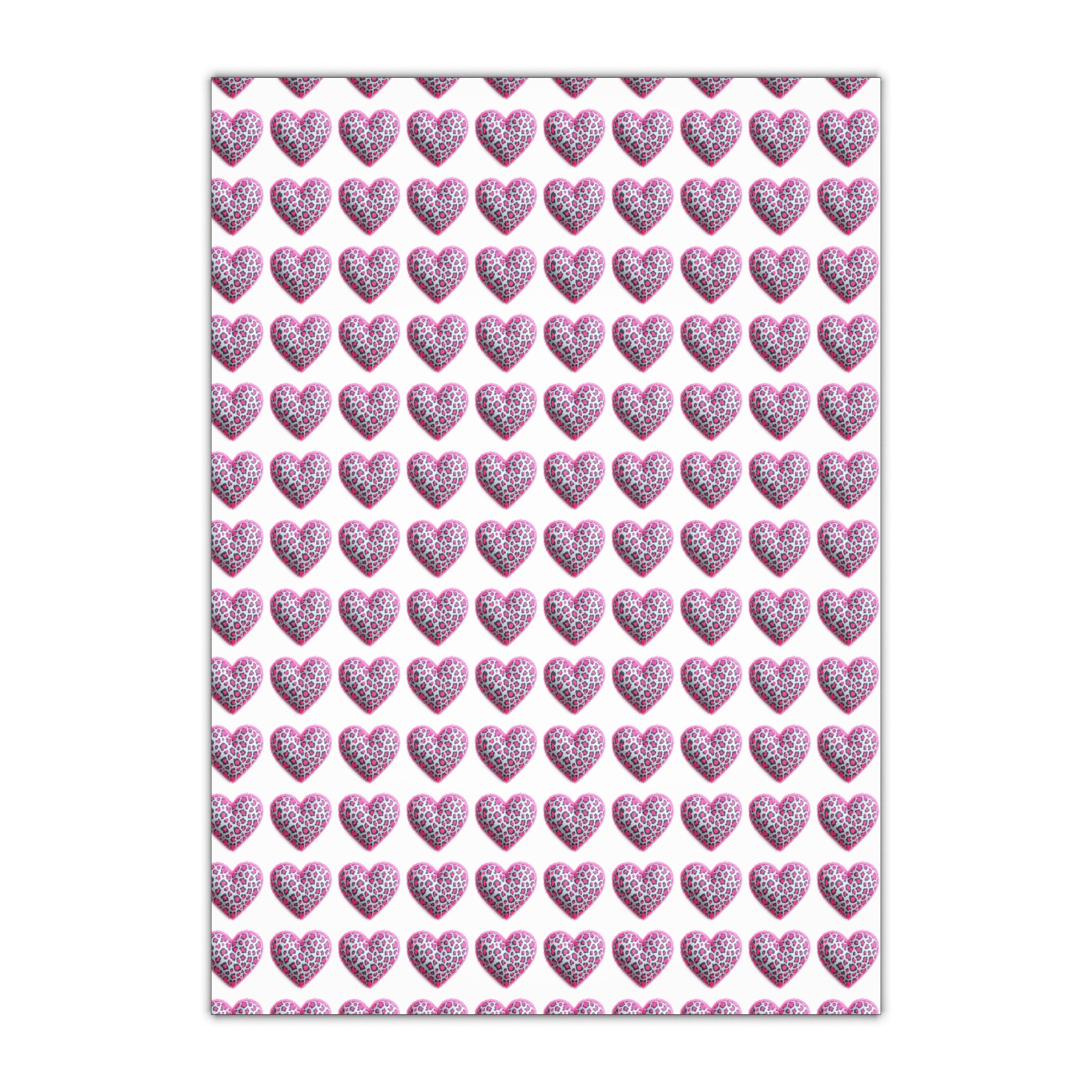 Heart Pattern Gift Wrapping Paper Sheets - Perfect for Valentine's Day, Birthdays, Anniversaries, Celebrations, and Special Occasions