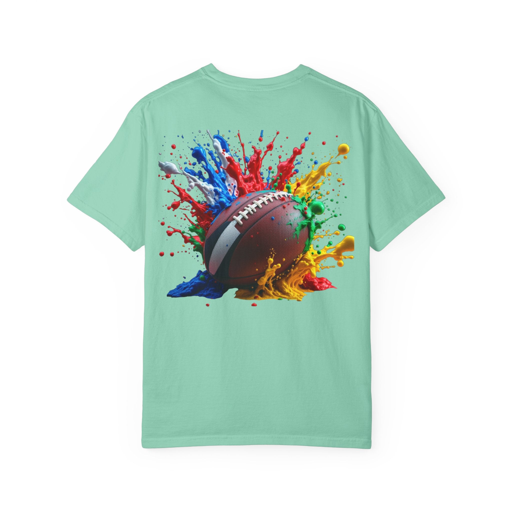 Rugby Ball Graphic T-Shirt, Unisex Vintage Tee, Perfect for Festivals, Beach Days, and Casual Wear, Gift for Sun Lovers