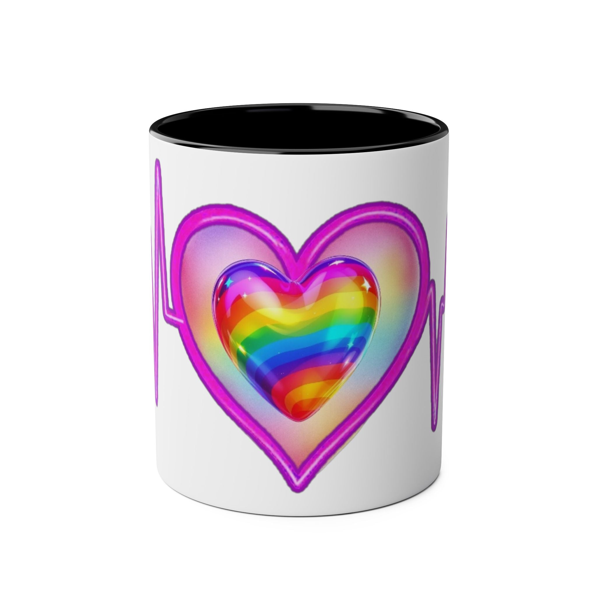 Vibrant Heartbeat Coffee Mug, Rainbow Heart Mug, Colorful Gift for LGBTQ+ Pride, Cute Coffee Cup for Heartfelt Moments, Artistic Mug [...]