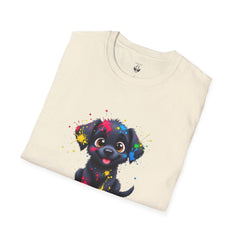 Cute Puppy Art Unisex T-Shirt, Dog Lover Shirt, Pet Parent Gift, Casual Wear, Funny Graphic Tee