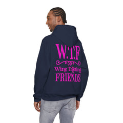 W.T.F. Wine Tasting Friends Hoodie - Unisex Heavy Blend Sweatshirt for Wine Lovers, Gift for Friends, Cozy Apparel for Tastings, Wine [...]