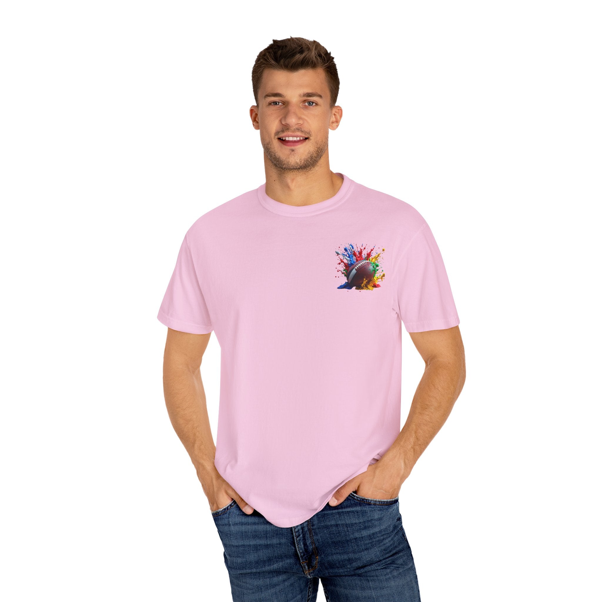 Rugby Ball Graphic T-Shirt, Unisex Vintage Tee, Perfect for Festivals, Beach Days, and Casual Wear, Gift for Sun Lovers