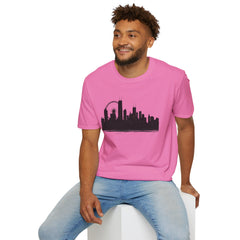 Skyline Unisex T-Shirt | City Lover Tee, Urban Art Shirt, Gift for Travelers, Vibrant Summer Apparel, Graphic T-Shirt