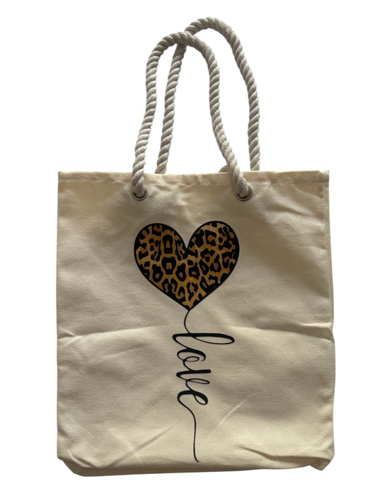 Printed Canvas Forever Shoulder Bag